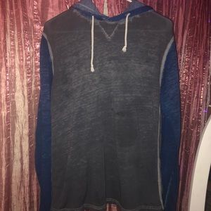blue & gray hoodie from threads for thought 💚
